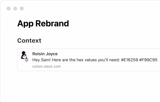 Slack integration