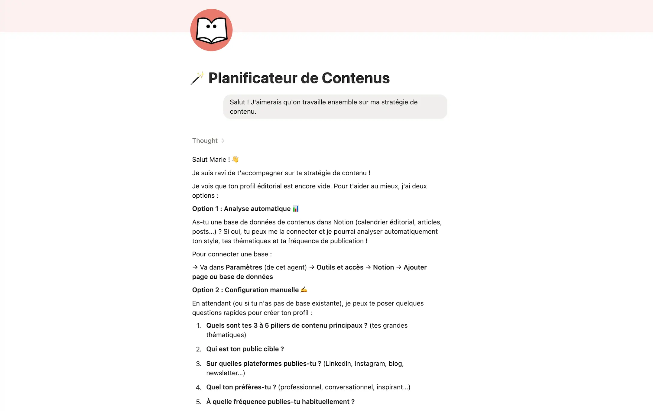 Planificateur de Contenus
