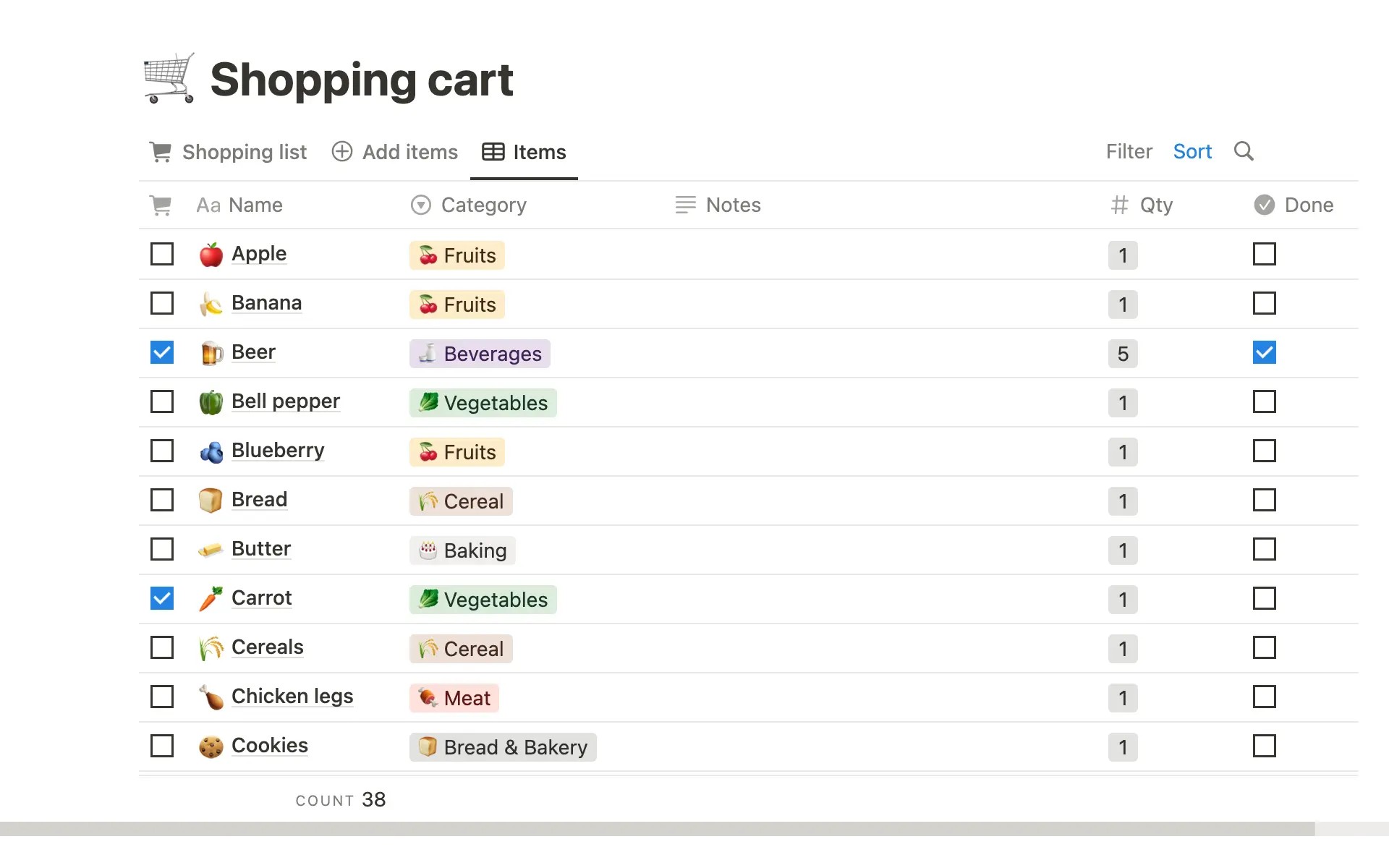 Screenshot of Your cozy corner: Manage roommate life with Notion collection by Notion